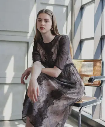 택 포함 미사용 새상품 ANDRESD 포멀 드레스