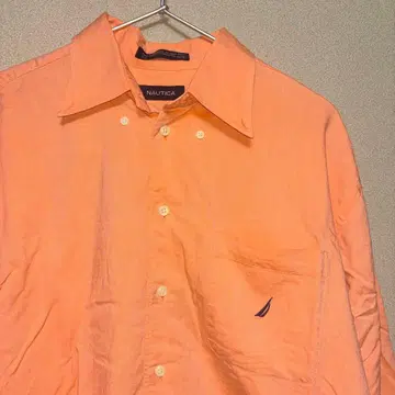 NAUTICA 오렌지 긴팔 셔츠