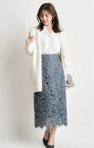 저스길리티 레이스 타이트 스커트 새상품급