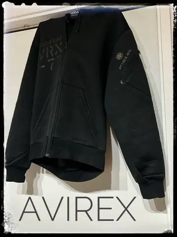 AVIREX 더블 니트 맨투맨 후드티