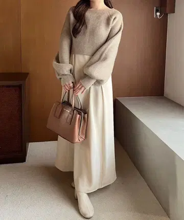 멀티 웨이 니트 세트 원피스