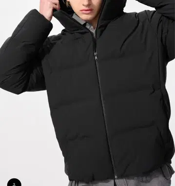 UNIQLO 심리스 다운 후드티 블랙 코트 아우터 현행 디자인