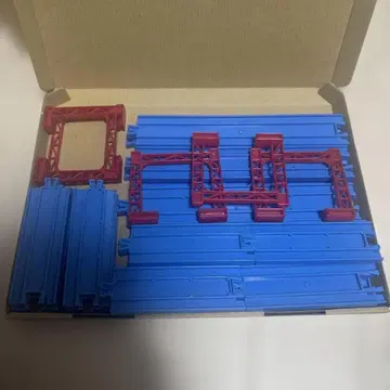 프라레일 레일 부품 세트 파랑과 빨간색