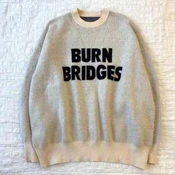 23AW [새상품급] 스픽 앤 스팬 더블 자카드 로고 니트