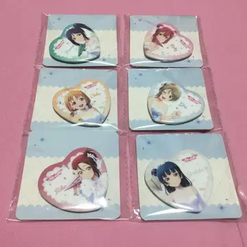 모리 판타지 한정판 러브 라이브! 선샤인 하트형 캔뱃지 4