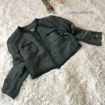 LANA-MERCER* 자켓 레트로 골드 버튼 멋스러운 그린 귀여운