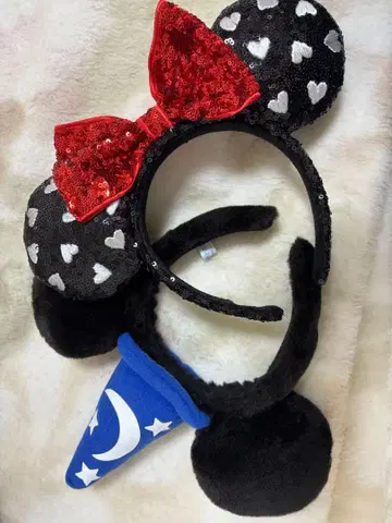 미니풍 하트 귀 머리띠