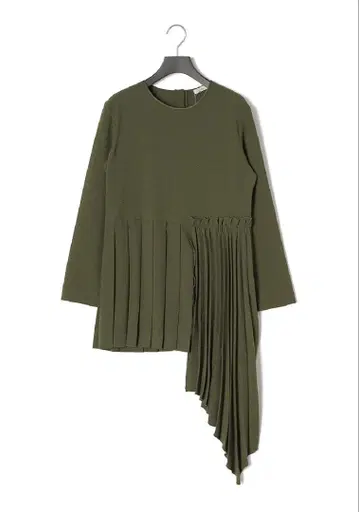 새상품급 정가 55000엔! Gold Case* 비대칭 플리츠 상의