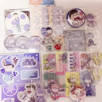 오소마츠 6쌍둥이 100엔샵 콜라보 굿즈