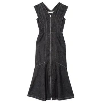 LagunaMoon 플레어 슬리브 데님 원피스