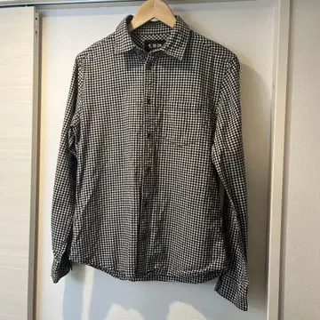 Lazy Hazy Planet 체크 무늬 긴팔 셔츠