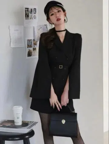 ROYAL PARTY 케이프 미니 원피스