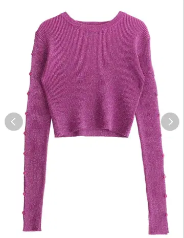 EVRIS 컷 아웃 디자인 라메 니트