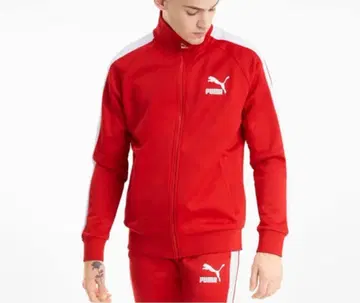 PUMA T7 TRACK '68 트랙 자켓 레드 상 S 사이즈