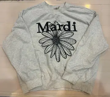 Mardi 꽃무늬 프린트 그레이 트레이닝복