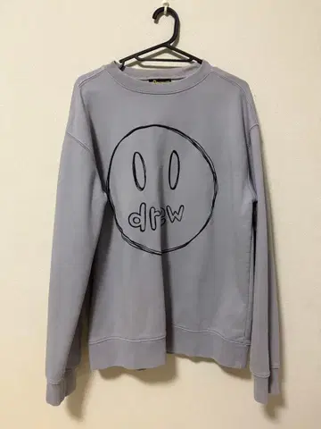 drew house 맨투맨 XS 그레이 로고 프린트