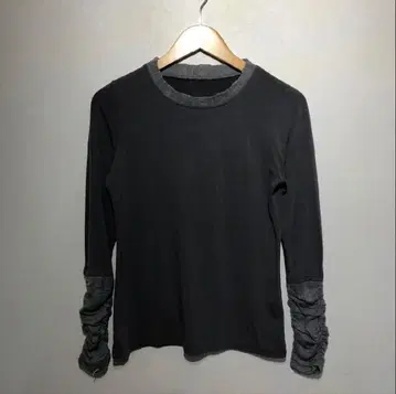 00s 빈티지 칠부.긴팔 그레이 셔츠 y2k