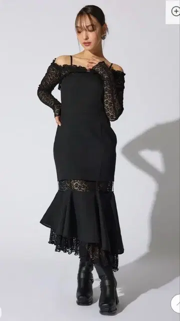 rienda 머메이드 원피스 블랙