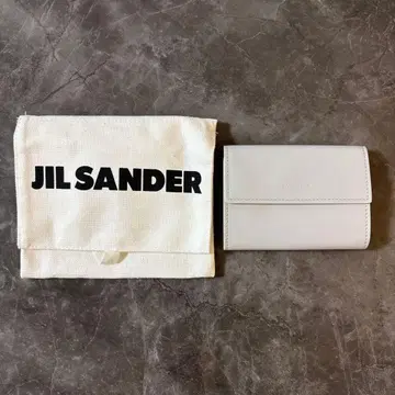 택 포함 미사용 새상품 질 샌더 소가죽 카드 케이스 코인 케이스 그레이