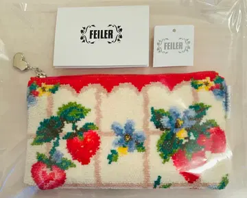 FEILER 페이러 스트로베리 필드 쁘띠 파우치 미사용 새상품