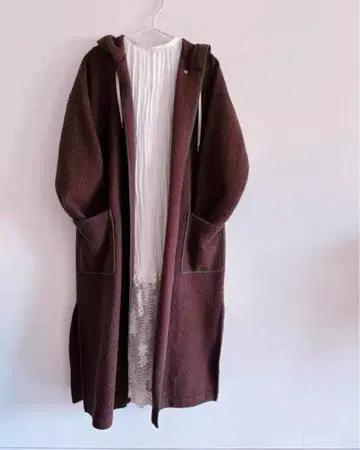 EARIH 아리 푸드코트 브라운 배색 귀여운 워셔블 일본제