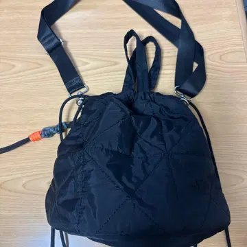 GLOBAL WORK 퀼팅 숄더백 블랙