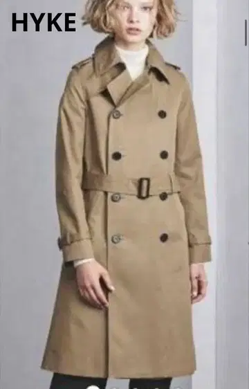 HYKE 트렌치코트 타이트 핏 사이즈 1