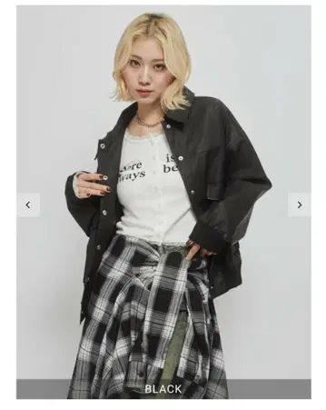 ENVYM 가죽 블루종