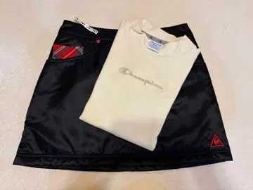 르꼬끄 충전솜 스커트 + 챔피온 긴팔 하이넥 셔츠 알뜰 Set