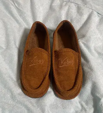 Keboz 코듀로이 모카신 브라운