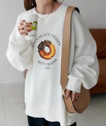 디스코트 쿠키 앤 도넛 그래픽 맨투맨