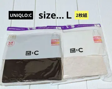 [ 새상품/2개 세트 ] 히트텍 캐시미어 블렌드 터틀넥 T 화이트&브라운