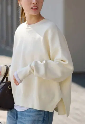 FRAMeWORK 더블 자카드 풀오버 화이트