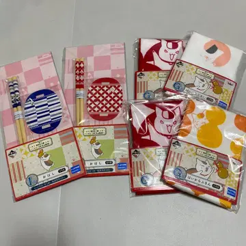 제일복권 나츠메 우인장 냥코 선생님의 식탁 젓가락 하이칼라 행주