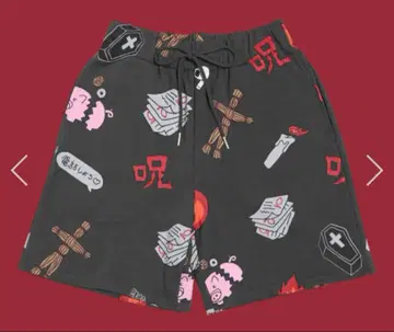 천국과 지옥 올 패턴 맨투맨 숏 팬츠 punyus