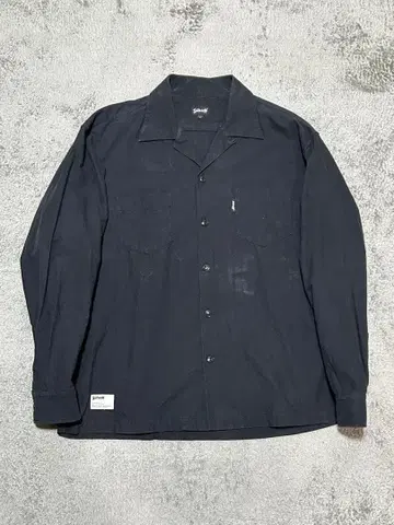 샷 오픈 카라 플란넬 셔츠 아메카지 서프 스케이터 구제 의류