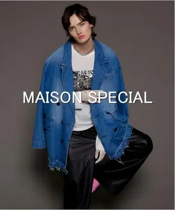 [택 포함 새상품] MAISON SPECIAL 데님 테일러드 자켓