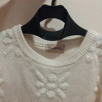 눈꽃 무늬 결정 니트 스웨터 Real Village 빈티지