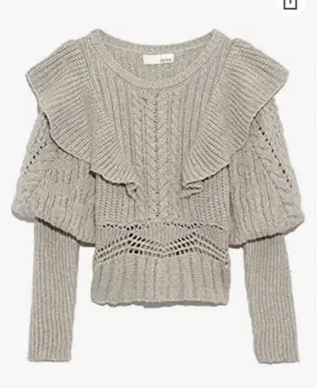 릴리 브라운 Lily Brown 믹스 프릴 니트탑