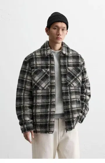 ZARA 체크 무늬 오버 셔츠 2025AK100