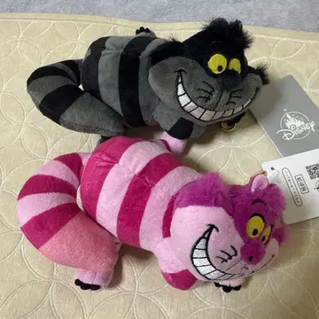 체셔 고양이 봉제 인형 키링 키체인 두 개 세트 새상품