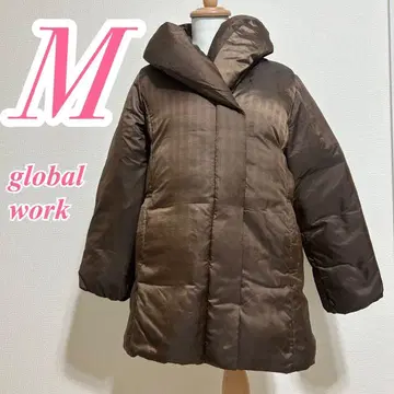 GLOBAL WORK 글로벌 워크 브라운 점퍼 코트 캐주얼