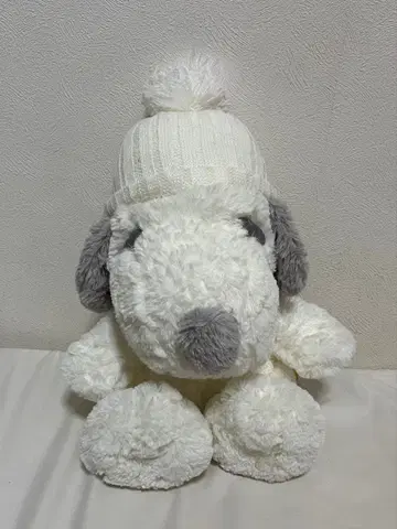 강아지 봉제 인형 니트 모자 포함