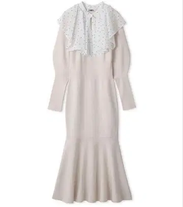 snidel Sustainable 스퀘어 칼라 니트 원피스