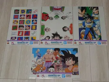 제일복권 드래곤볼 DRAGONBALL 40th H상 클리어 포스터 4종