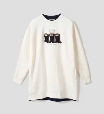 그라니프 이카쿠 속기모 레이어드 맨투맨 튜닉