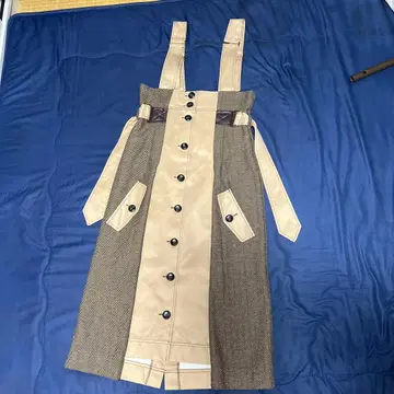 REDYAZEL 베이지와 브라운의 롱 스커트 S 사이즈