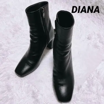 다이애나 U66248 숏부츠 23cm 스퀘어토 일본제