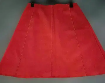 폴카 스커트 40 울 서몬 레드