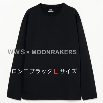 롱 T 블랙 L 사이즈 WWSx 문 테크 포켓 없음 문 레이커스